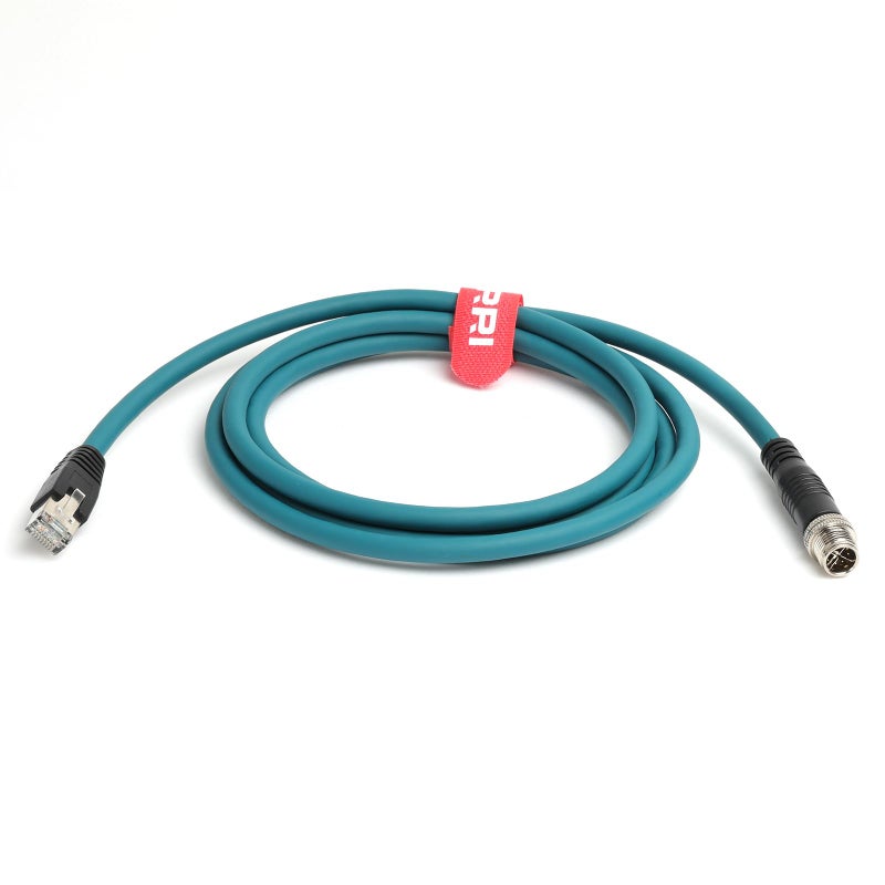 DRRI M12 X-Coded 8 Pin to RJ45 Gigabit Ethernet Interface Cat 7e Shielded Cable for Cognex in-Sight Series Industrial Cameras | Barcode Scanners (2M) - Image 2
